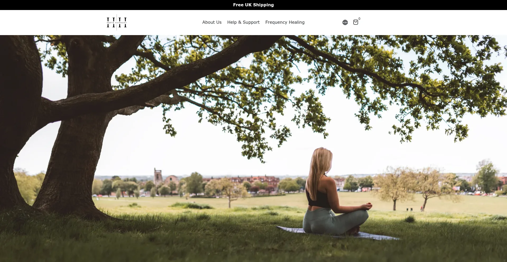 Website screenshot of Hertzharmony.com