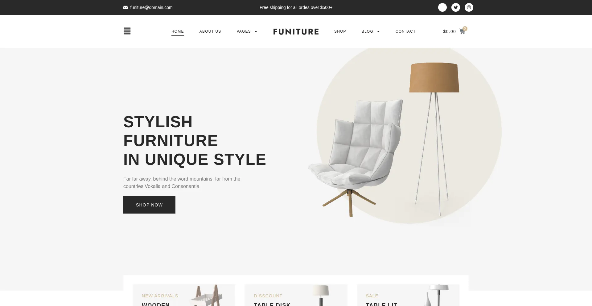 Website screenshot of Hervenus.com