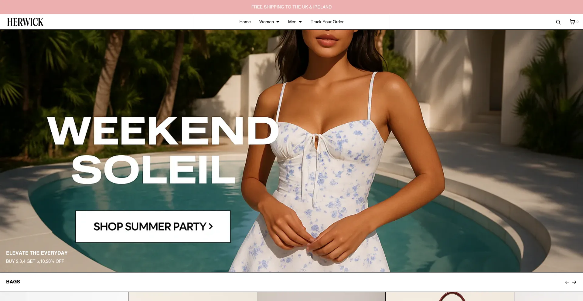 Website screenshot of Herwick.co.uk