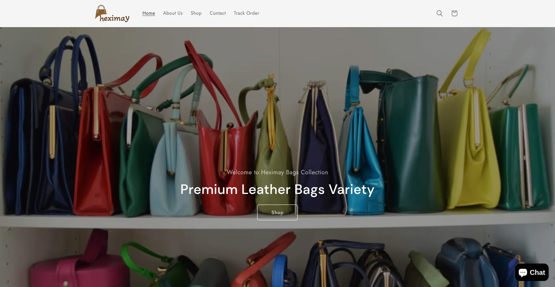 Website screenshot of Heximay.com