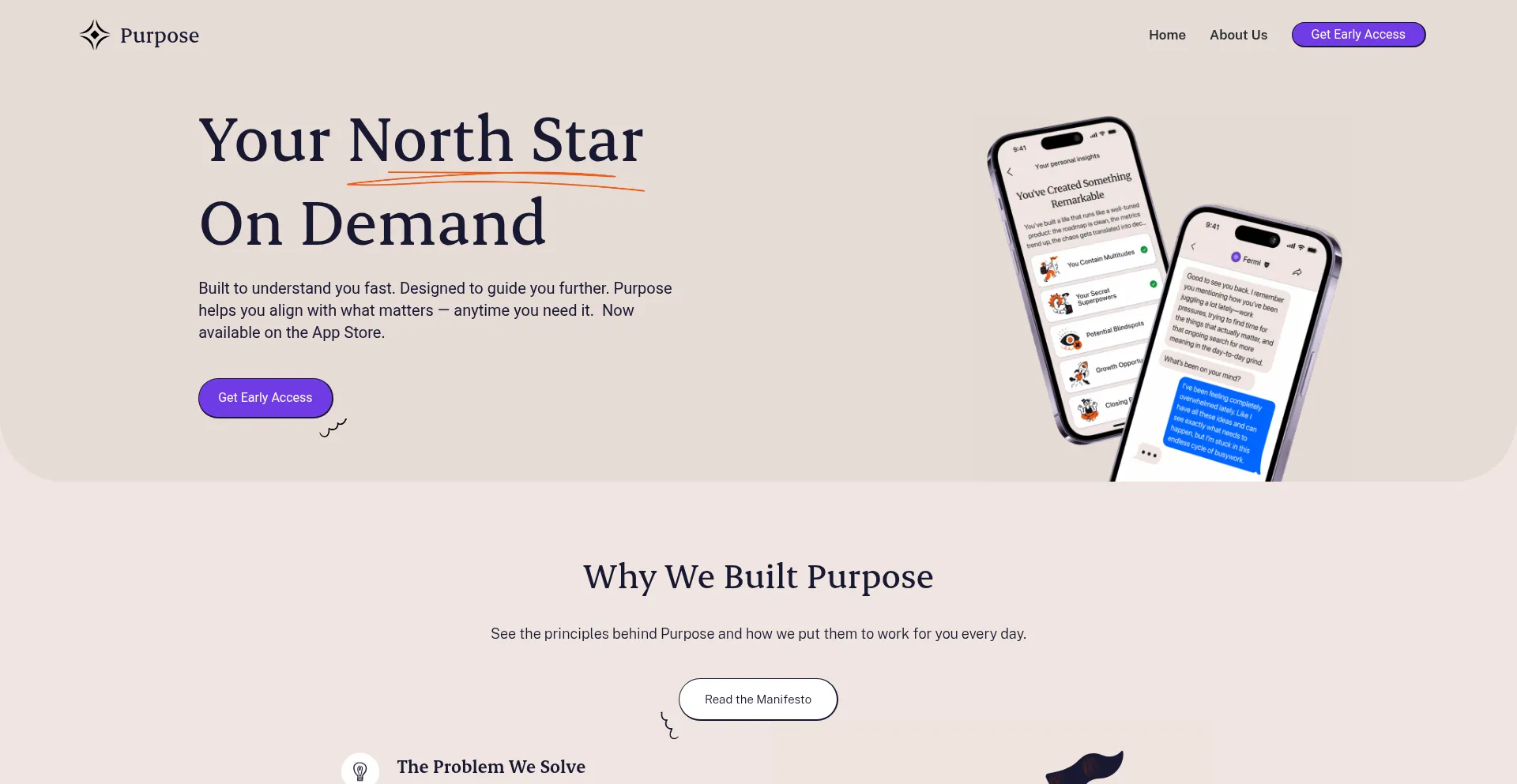Heypurpose.com Screenshot