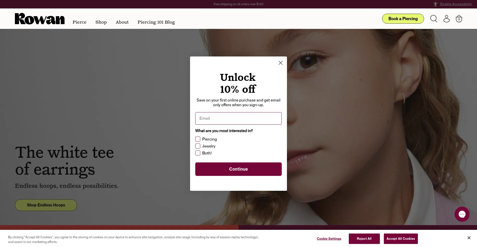 Website screenshot of Heyrowan.com