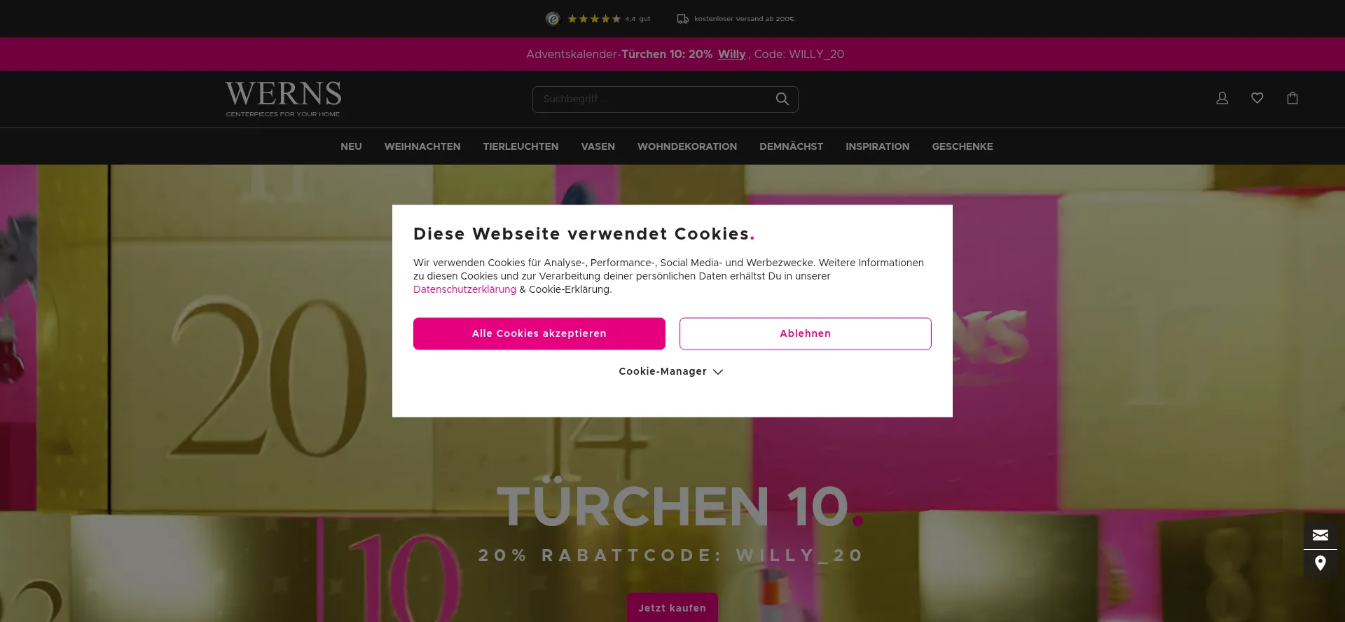 Website screenshot of Hi-werns.com