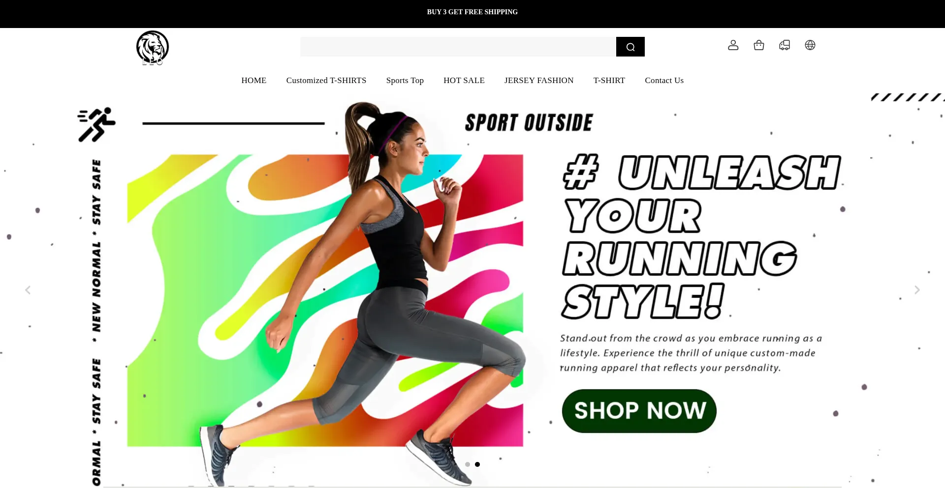 Website screenshot of Hicgjerseys.com