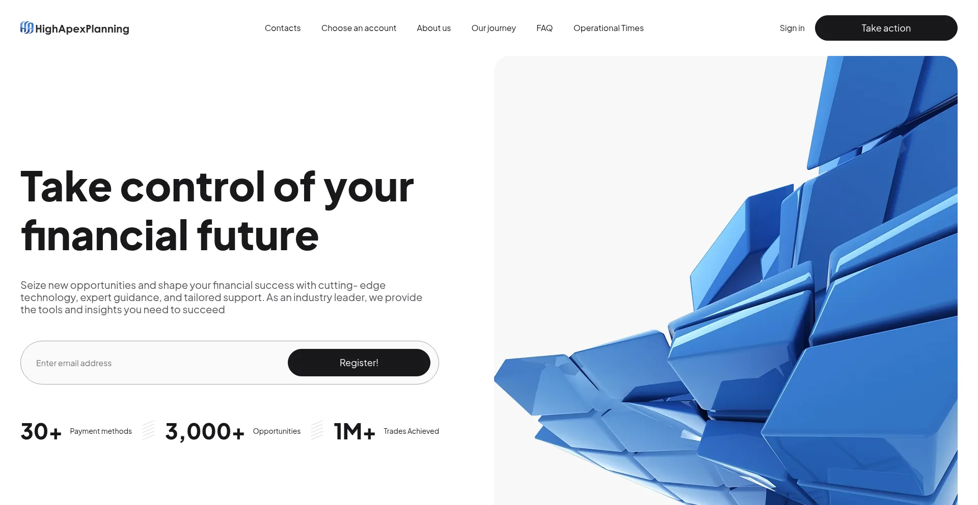 Website screenshot of Highapexplanning.com