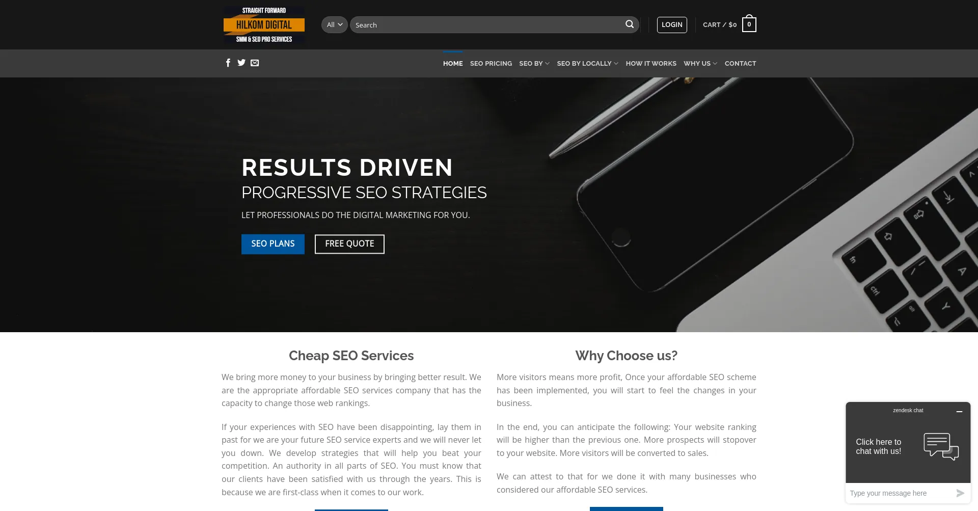 Website screenshot of Hilkom-digital.de