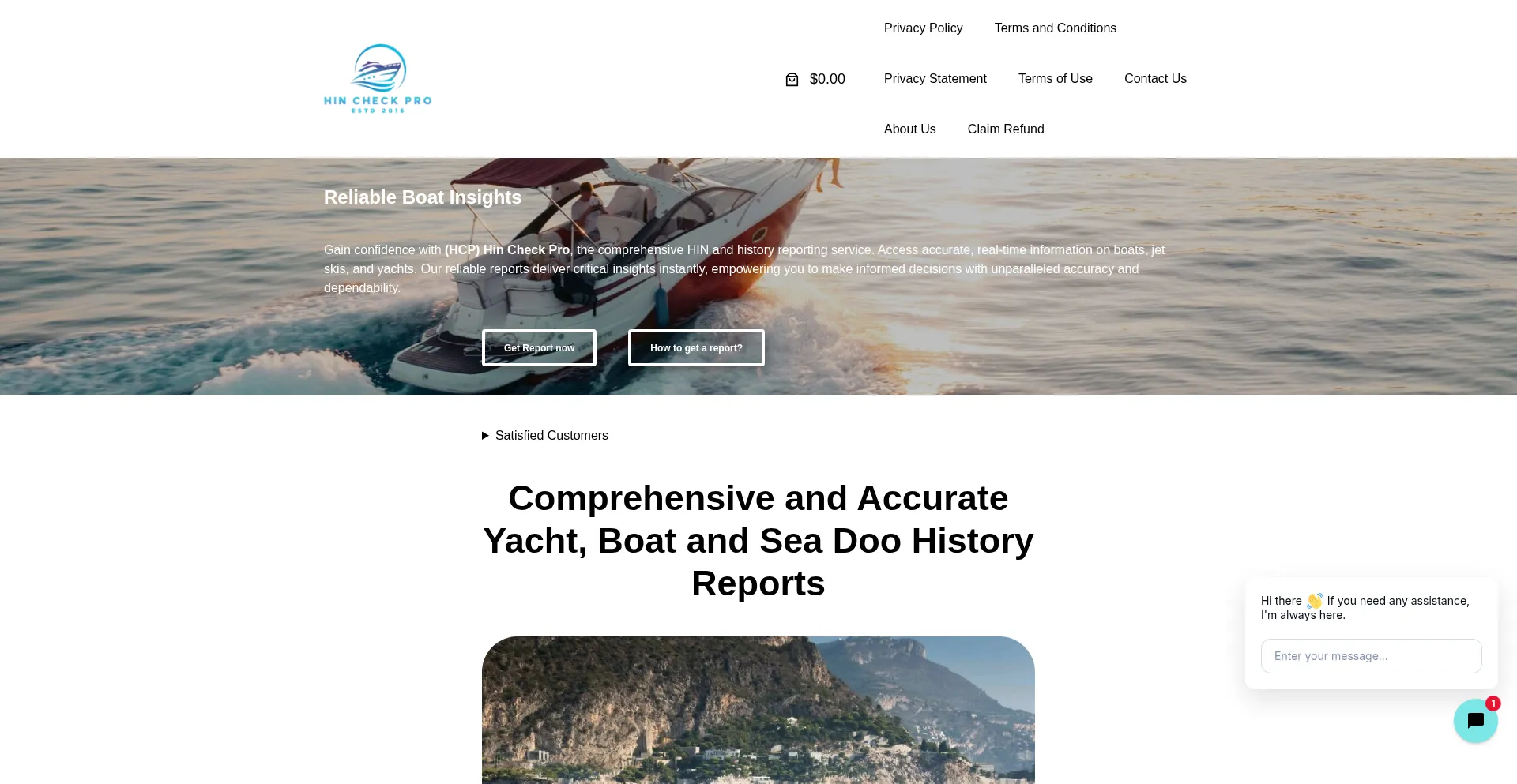 Website screenshot of Hincheckpro.com