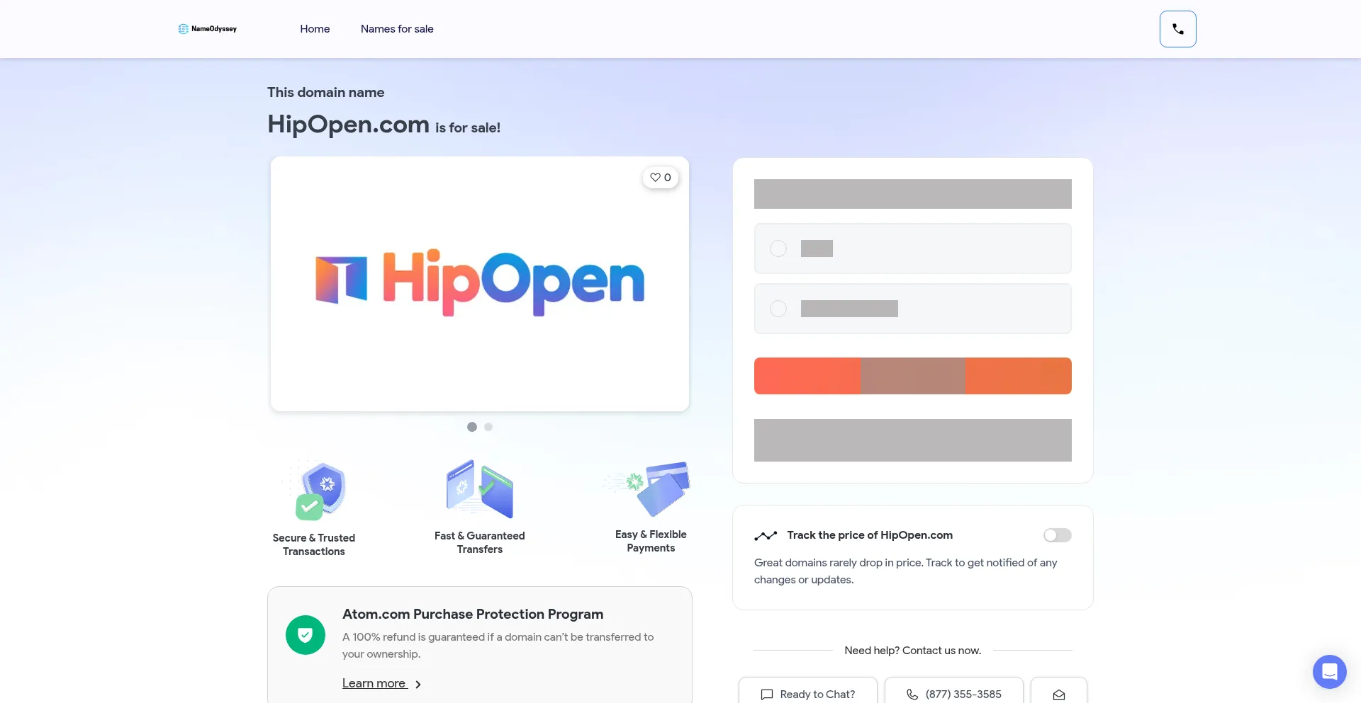 Website screenshot of Hipopen.com