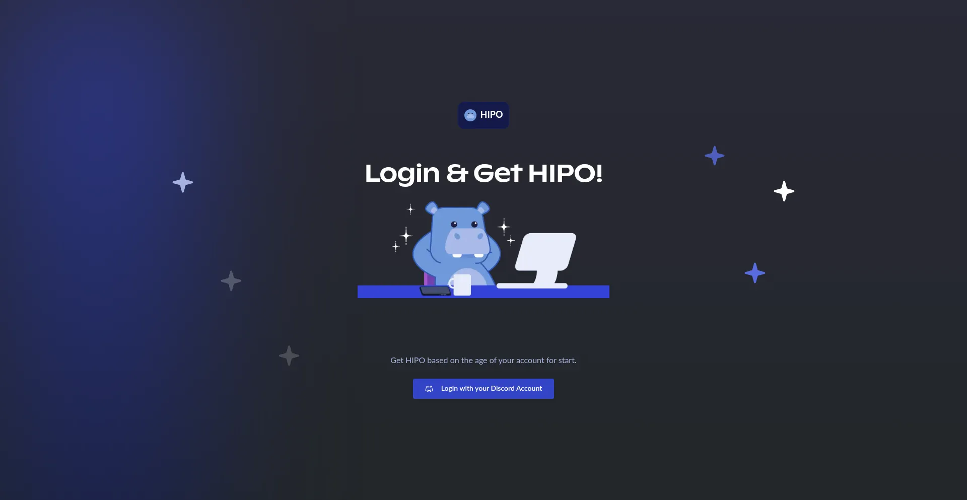 Website screenshot of Hipoverse.xyz