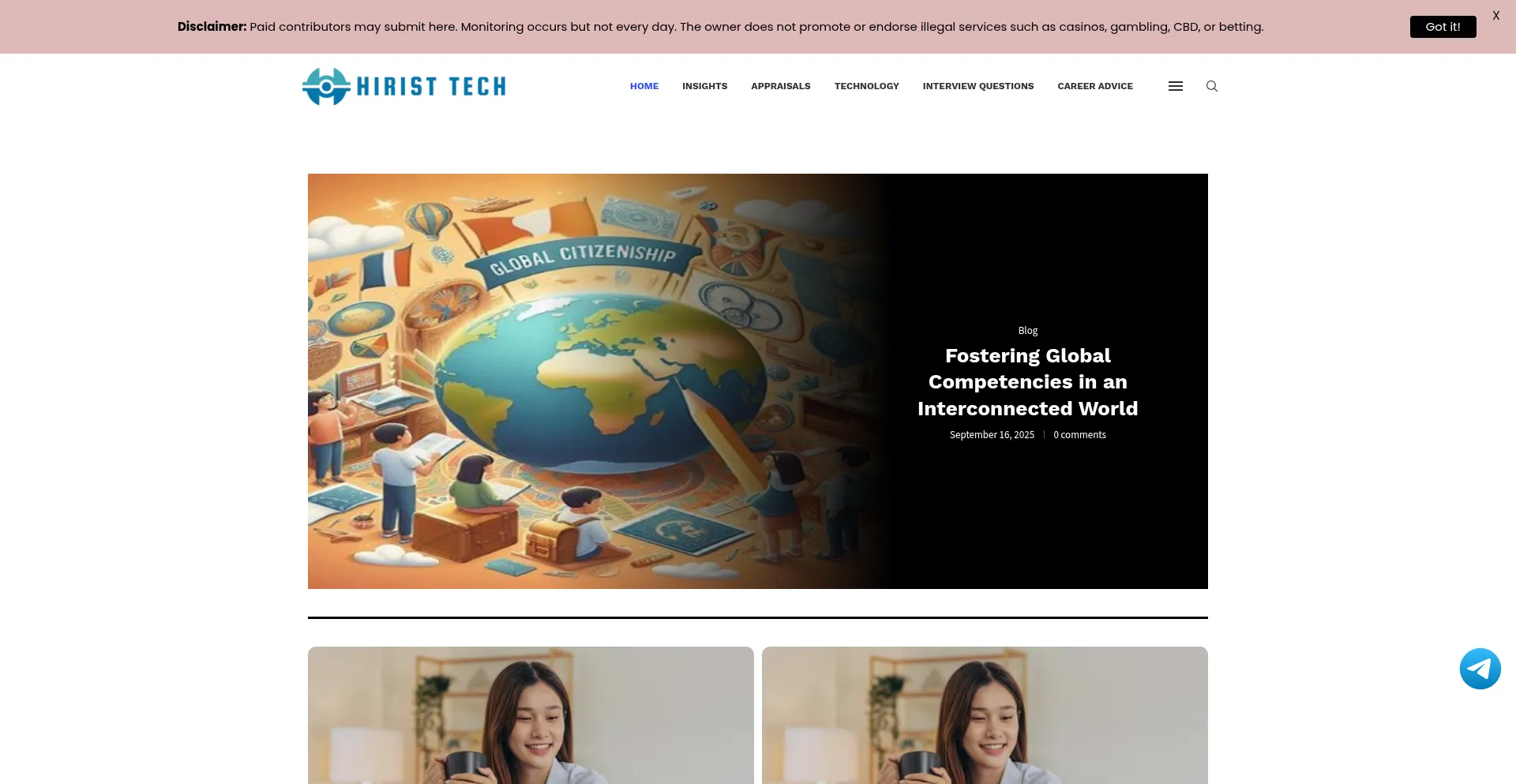 Hiristtech.com Screenshot