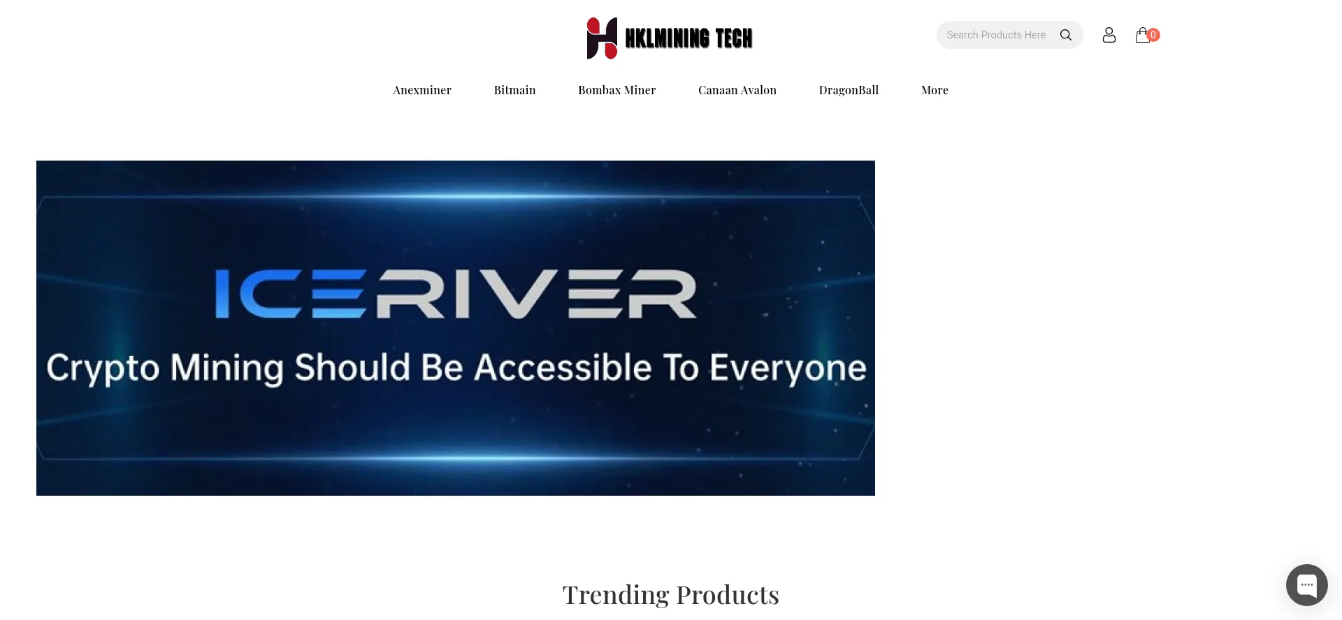 Website screenshot of Hklminingtech.com