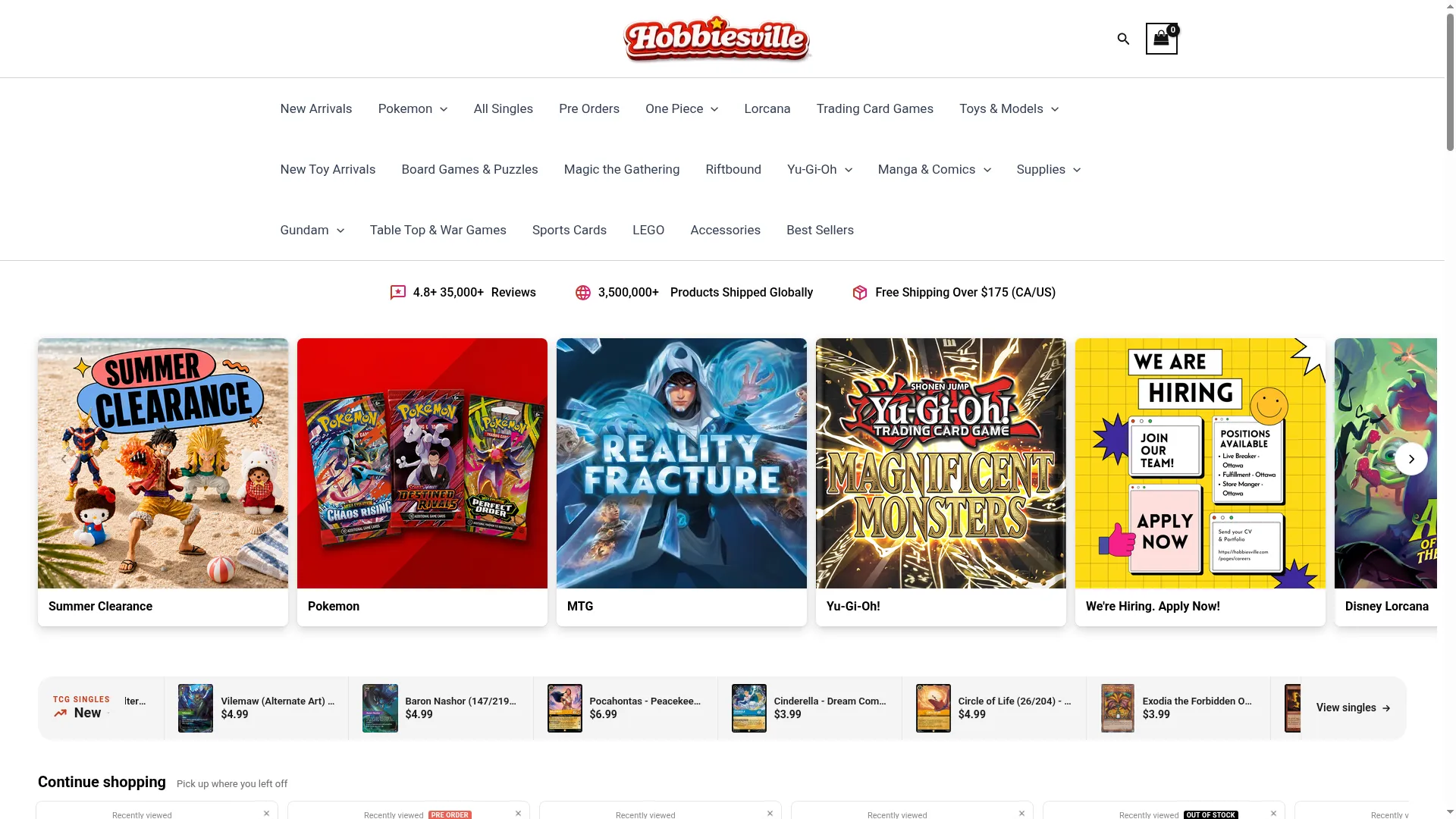 Hobbiesvillestore.us