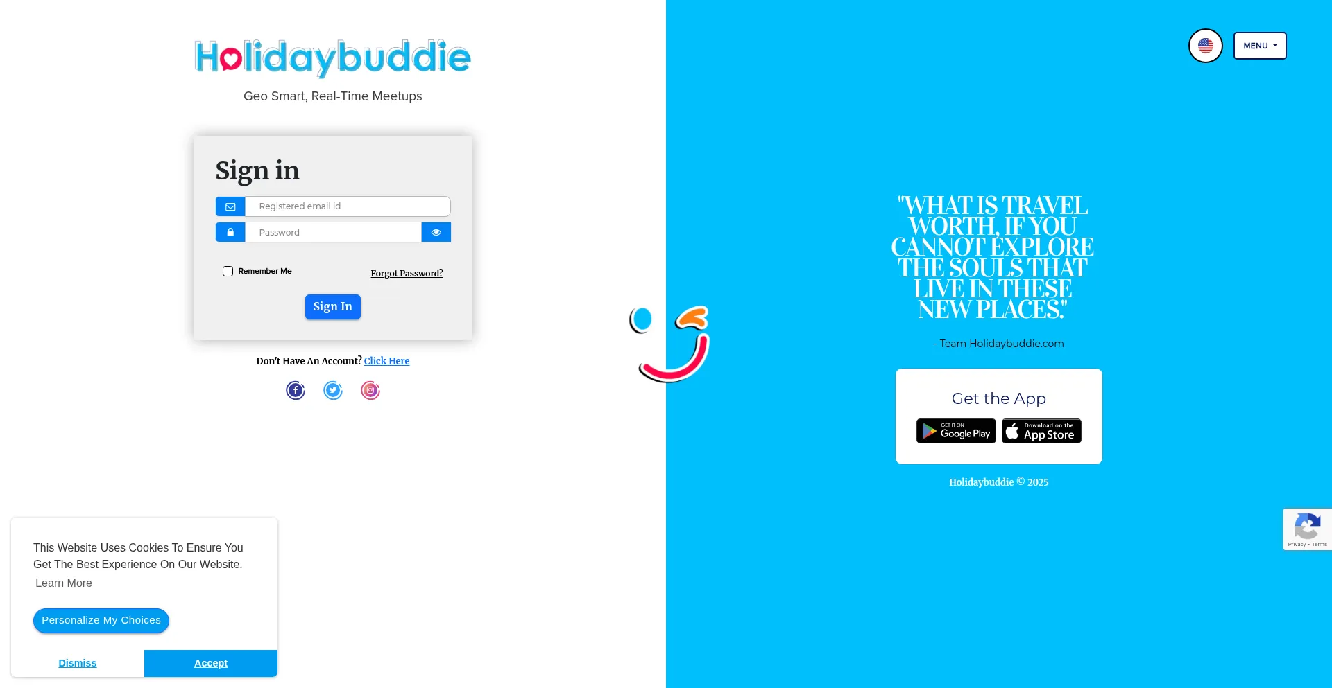 Holidaybuddie.com Screenshot