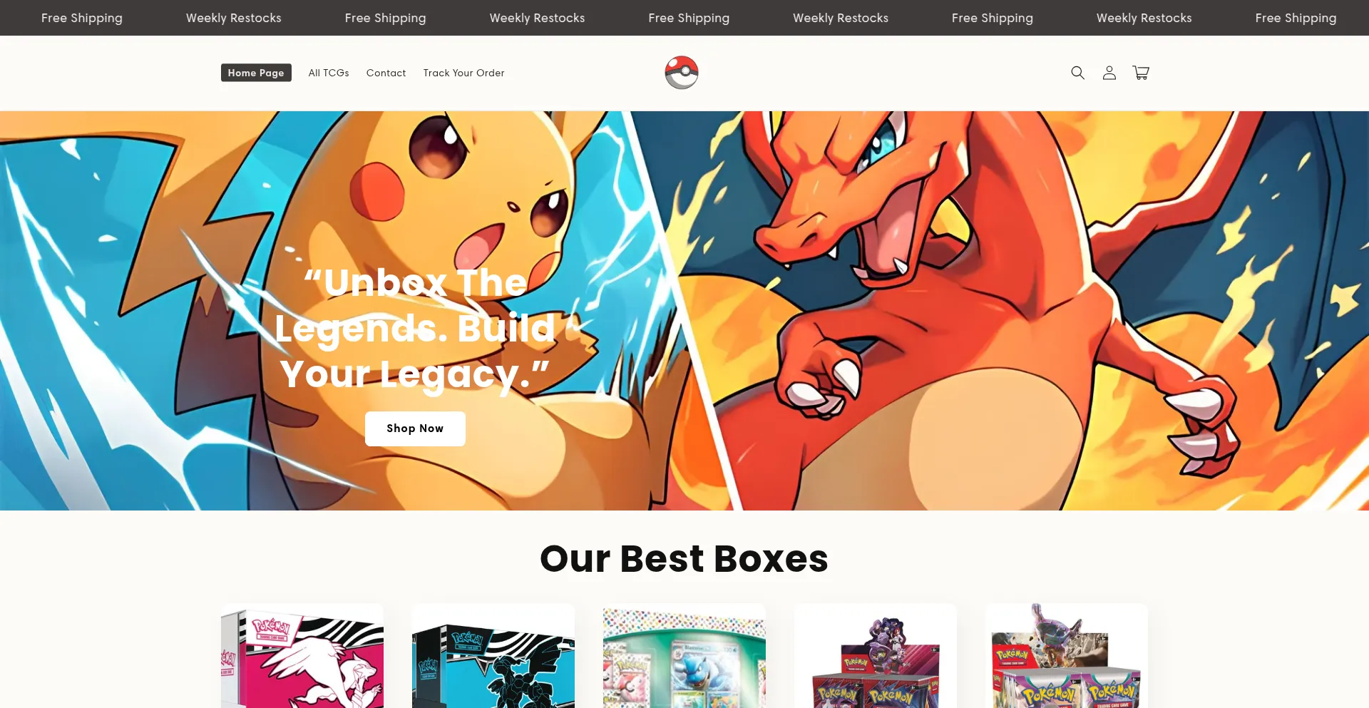 Website screenshot of Holodex.shop