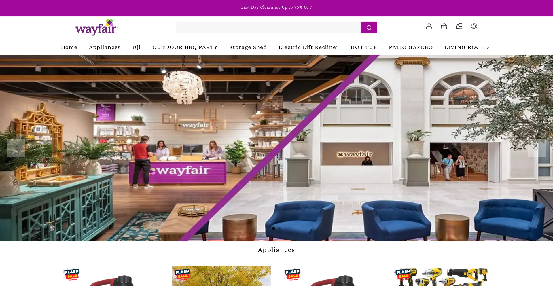 Website screenshot of Homebestdeals.com