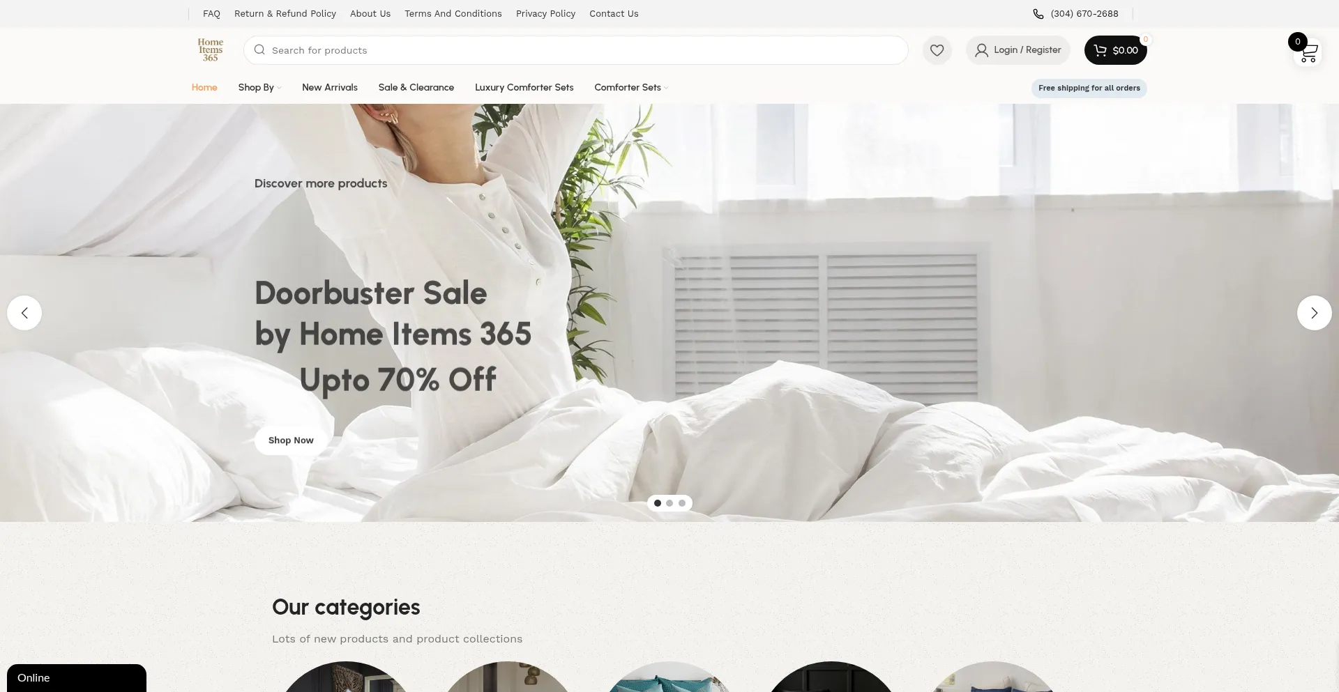 Homeitems365.com Screenshot
