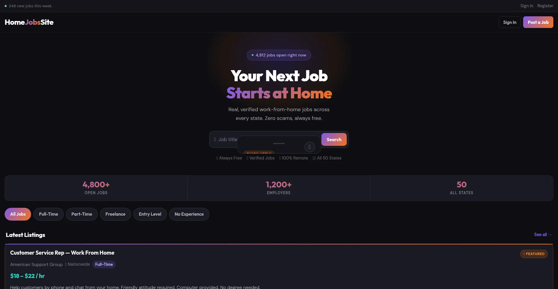 Homejobssite.com