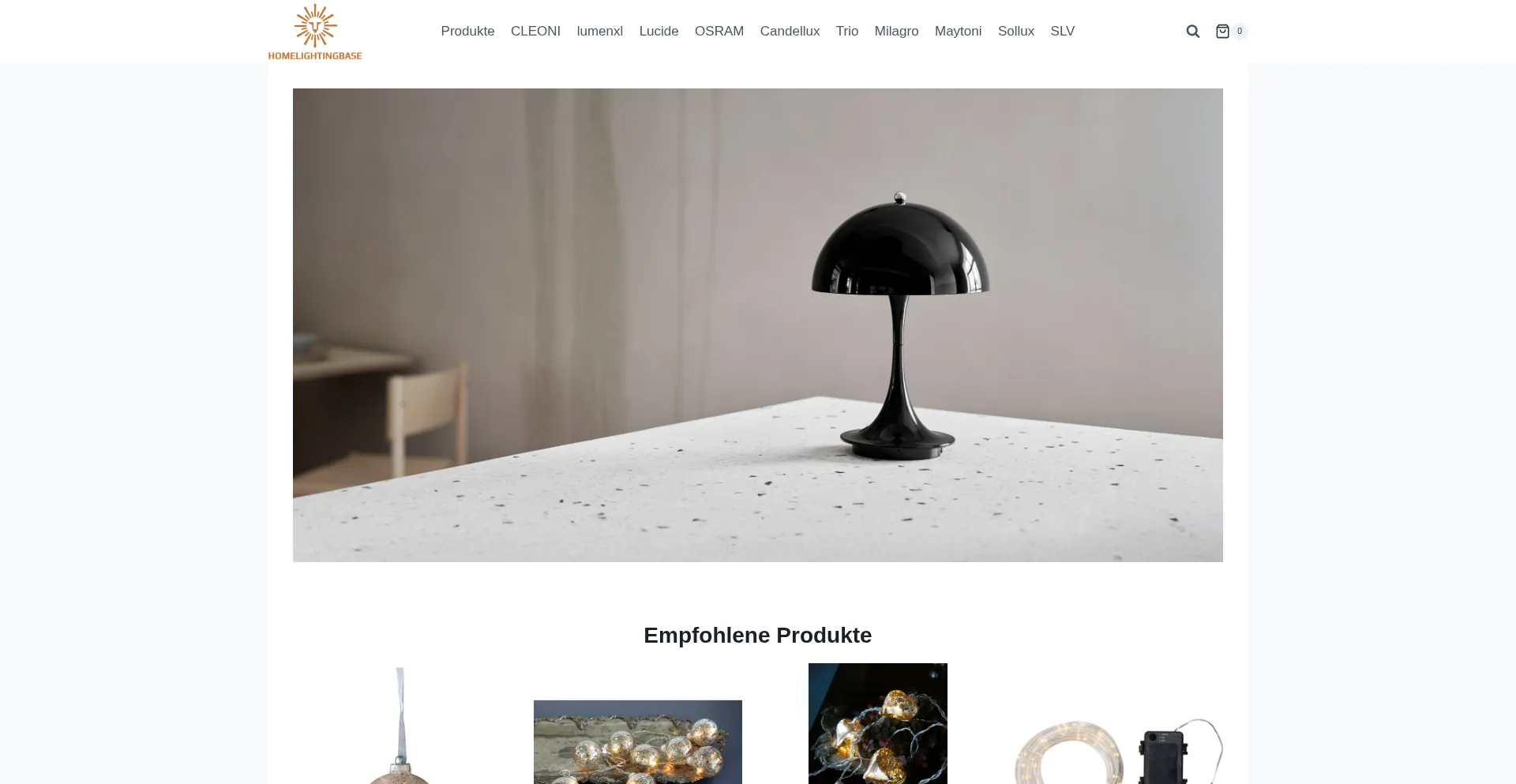 Homelightingbase.com Screenshot