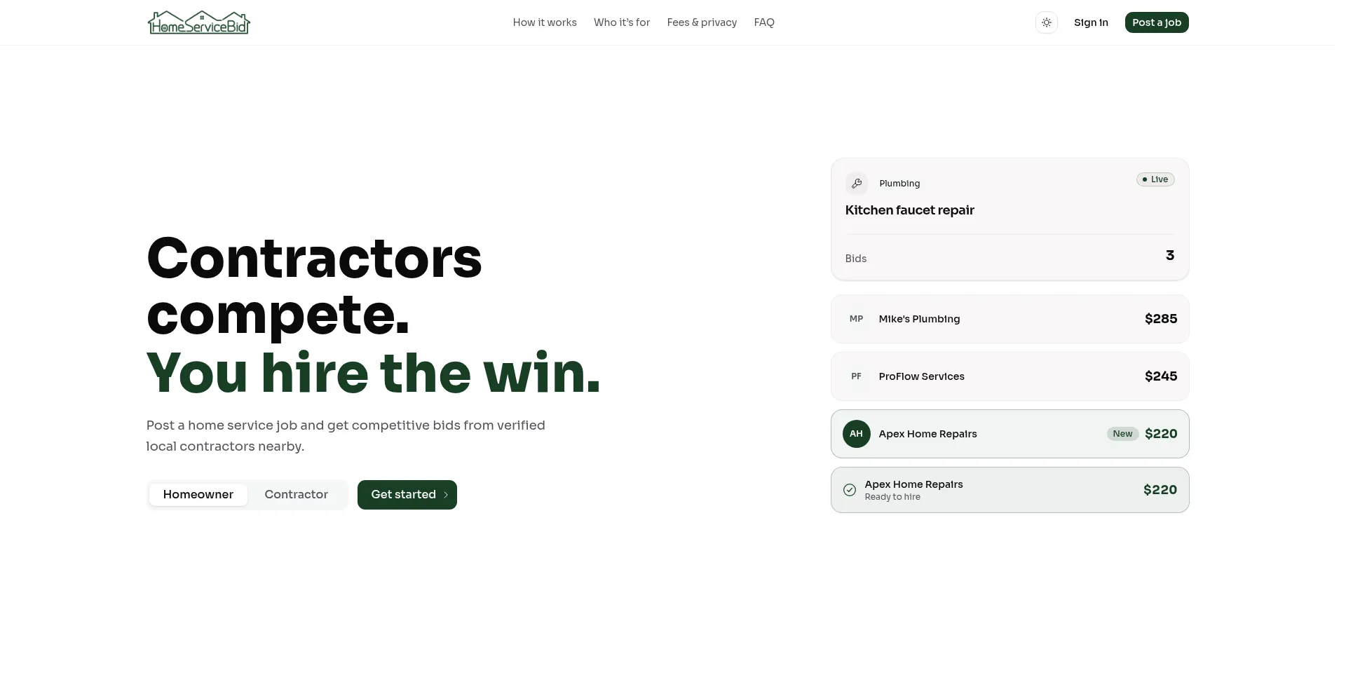 Homeservicebid.com