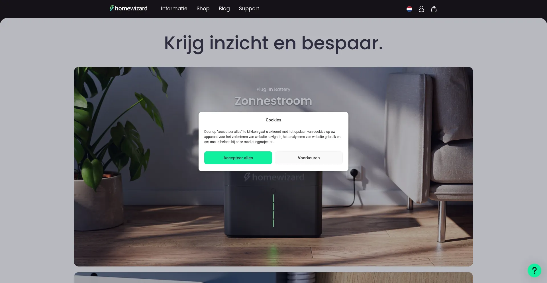 Homewizard.nl Screenshot