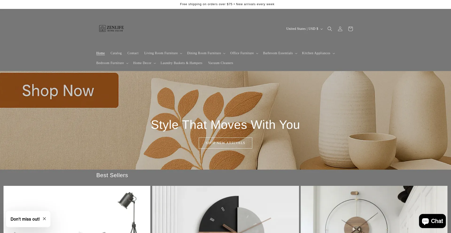 Website screenshot of Homsweethome.com