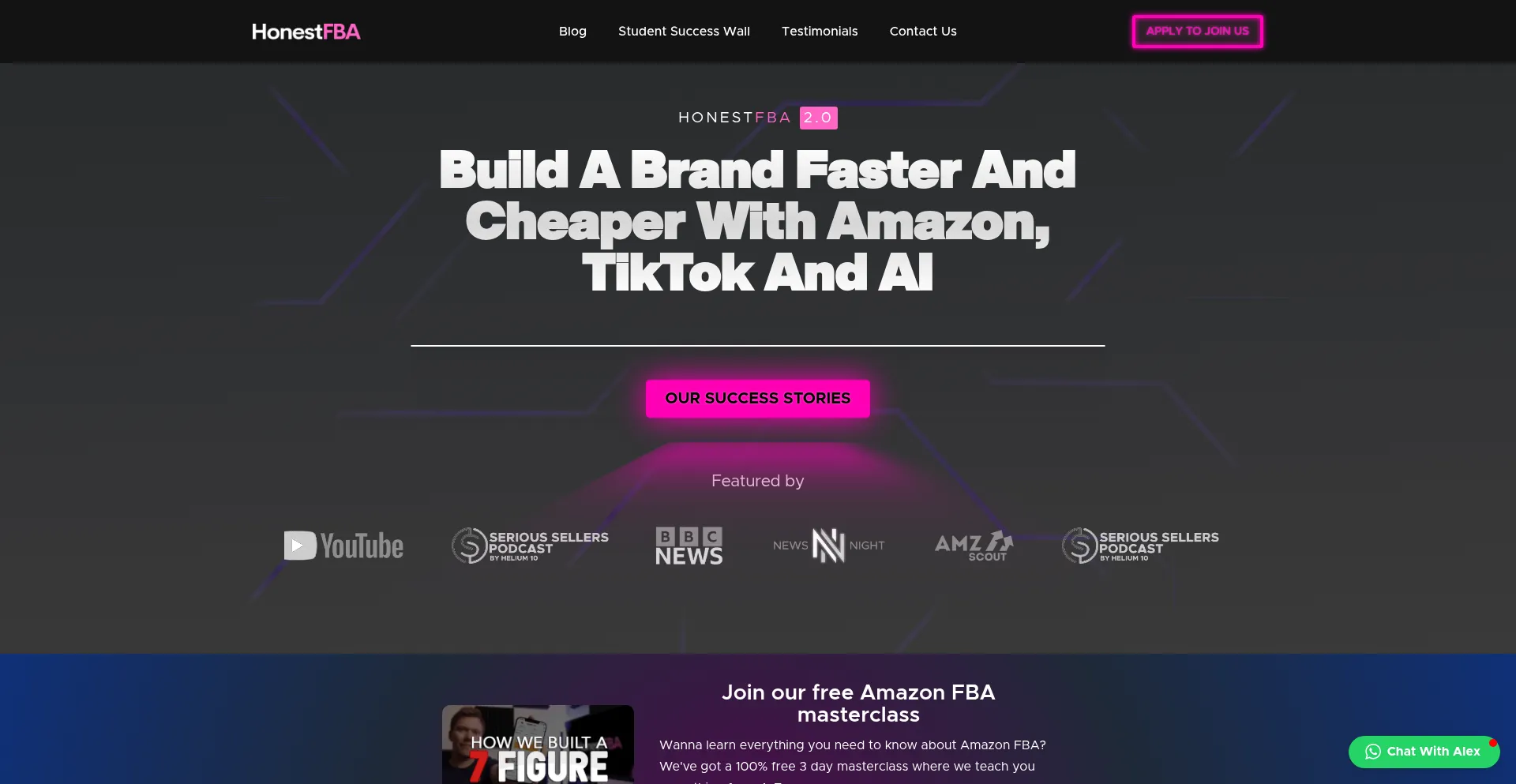 Honestfba.com Screenshot