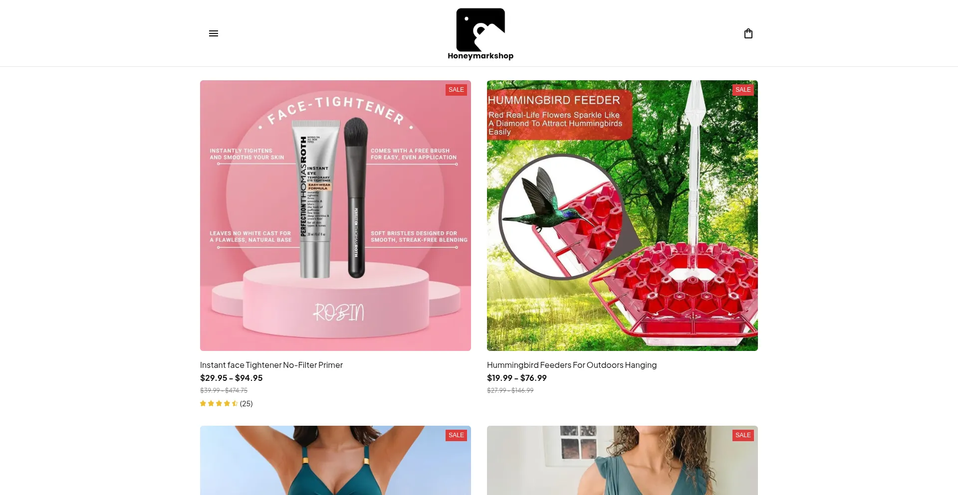 Honeymarkshop.com Screenshot