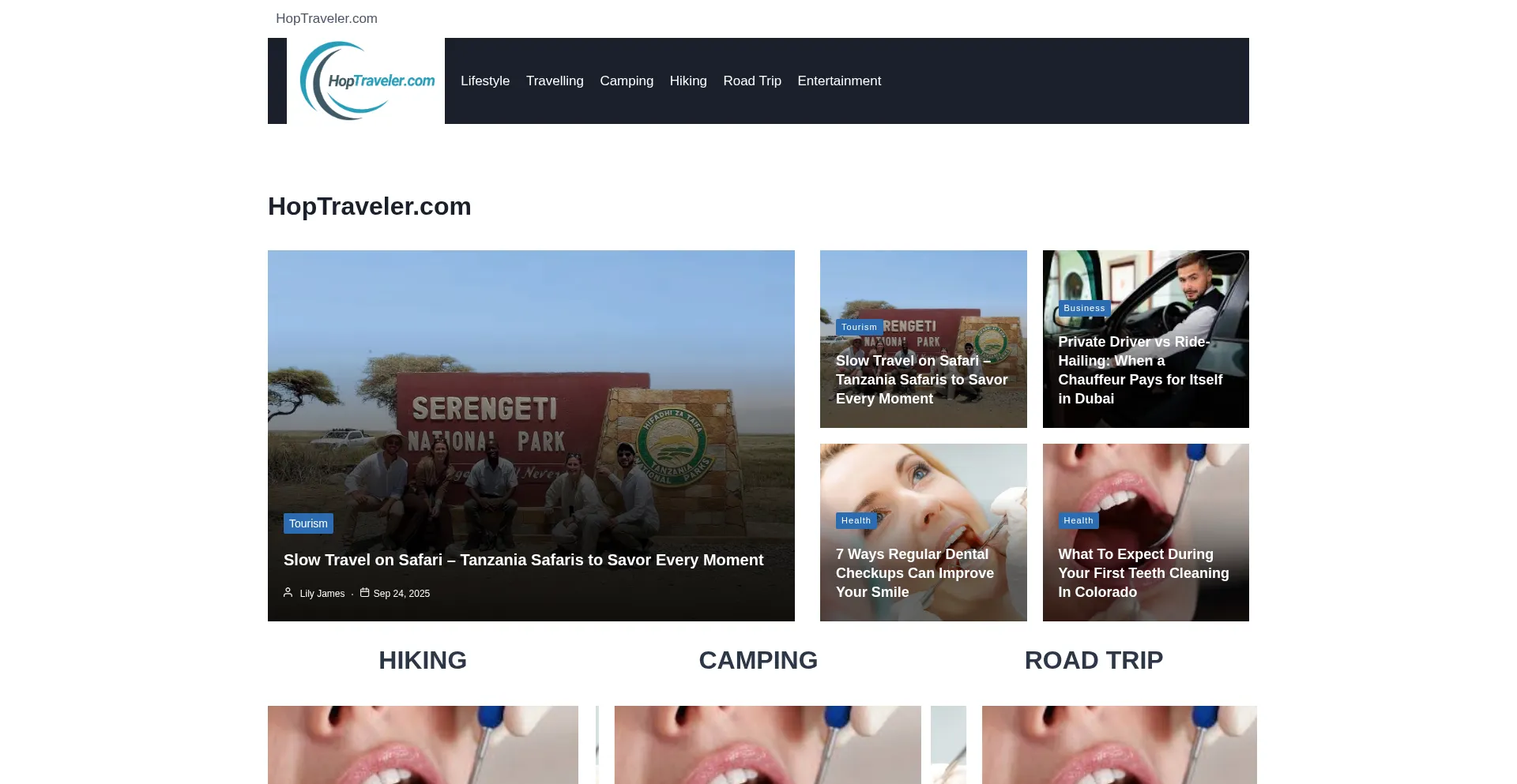 Hopetraveler.com Screenshot