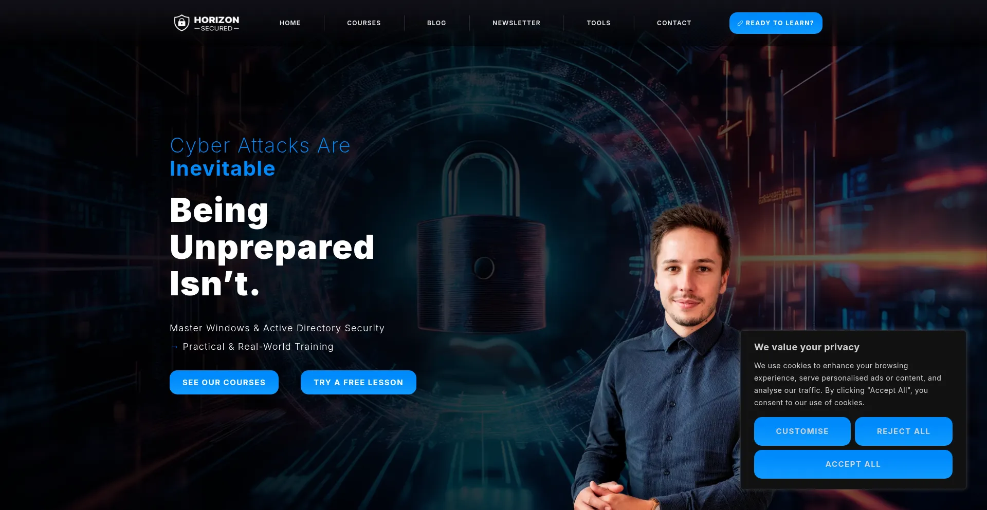 Horizon-secured.com Screenshot