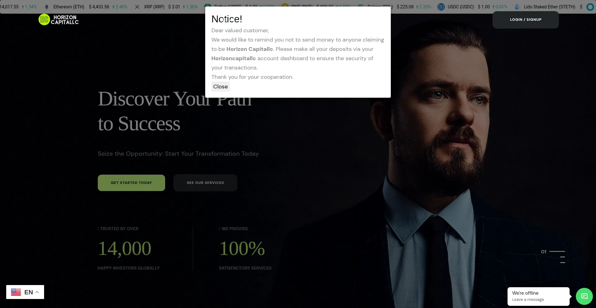 Is Horizoncapitallc.com Safe?