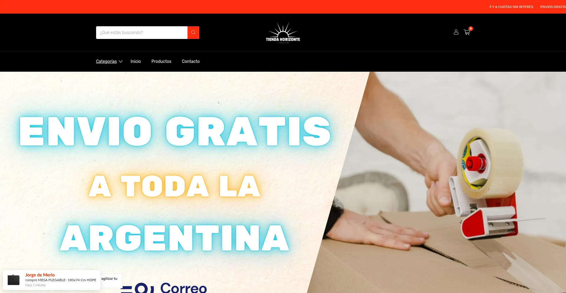 Horizontetienda2.mitiendanube.com Screenshot