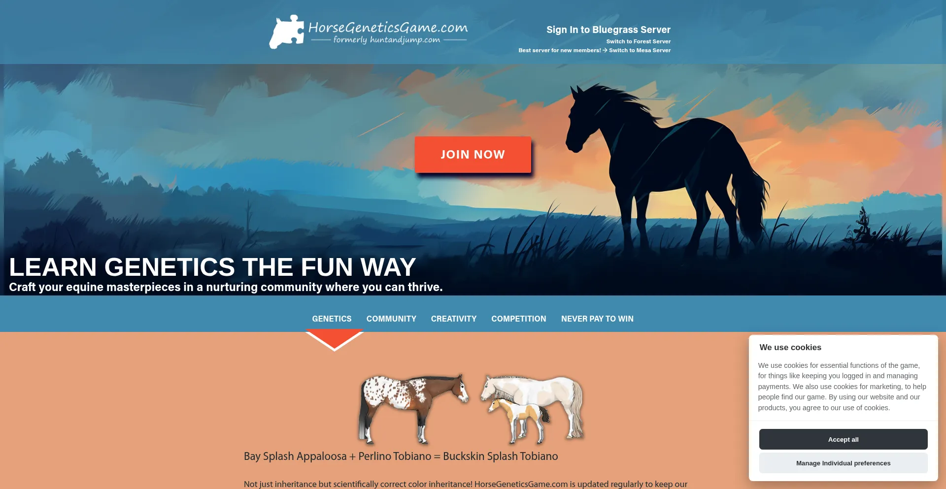 Horsegeneticsgame.com