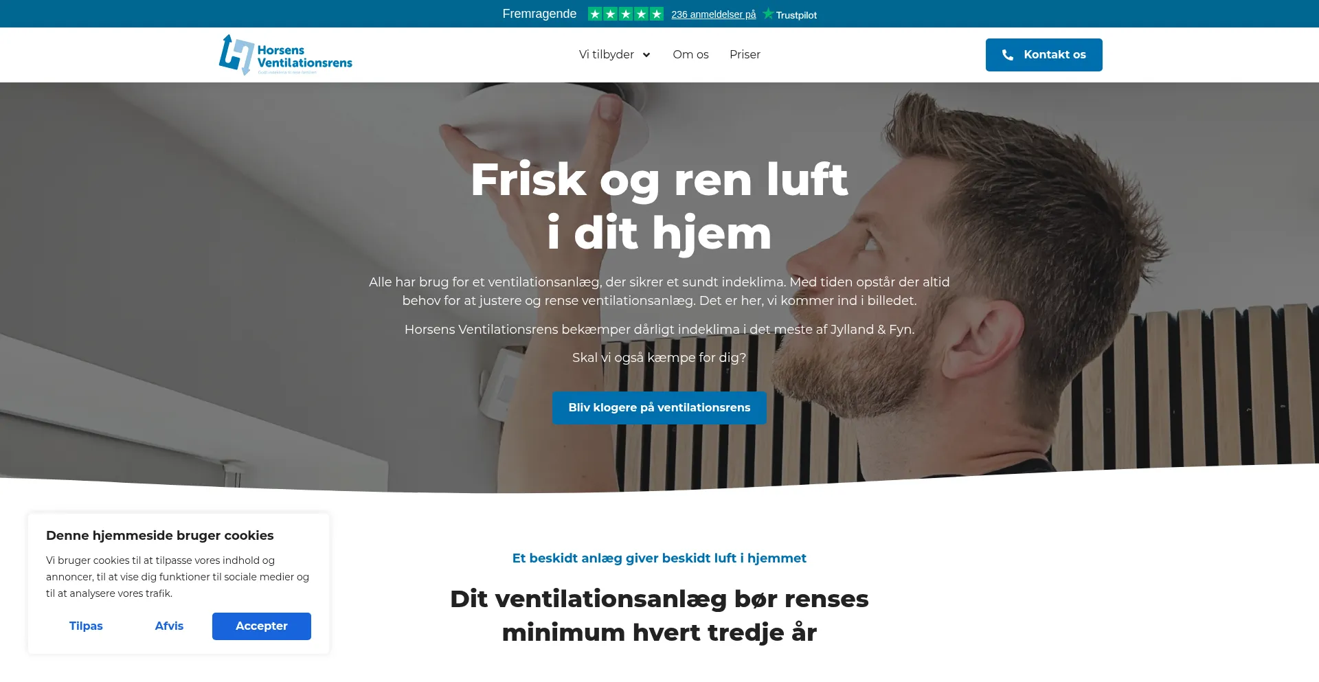 Is Horsensventilationsrens.dk Safe?