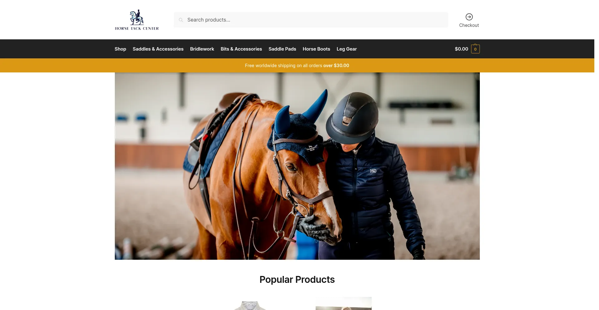 Horsetackcenter.com Screenshot