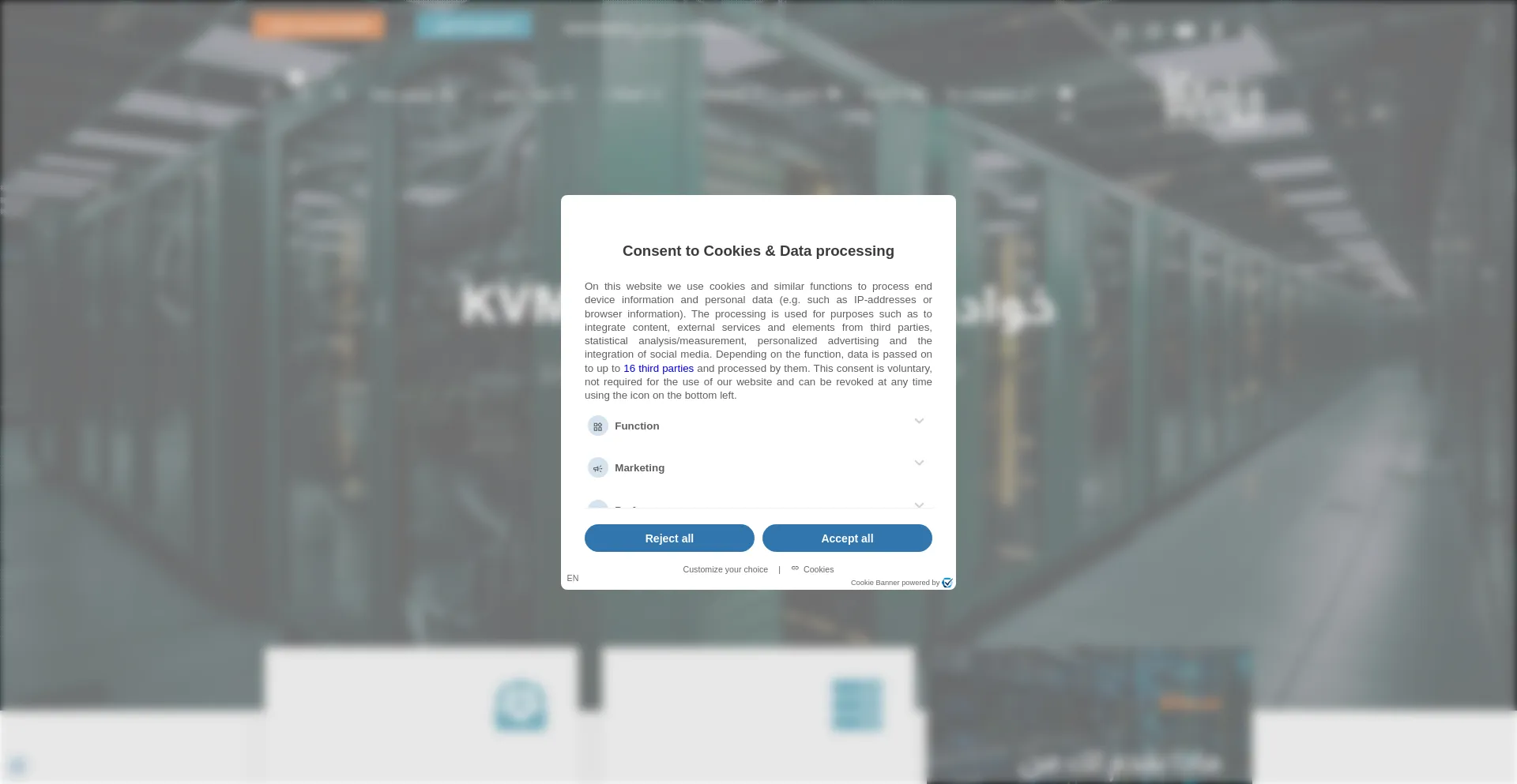 Website screenshot of Host-r.sa