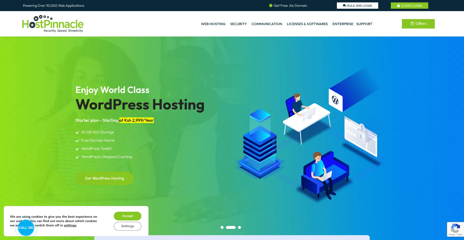 Hostpinnacle.co.ke Screenshot