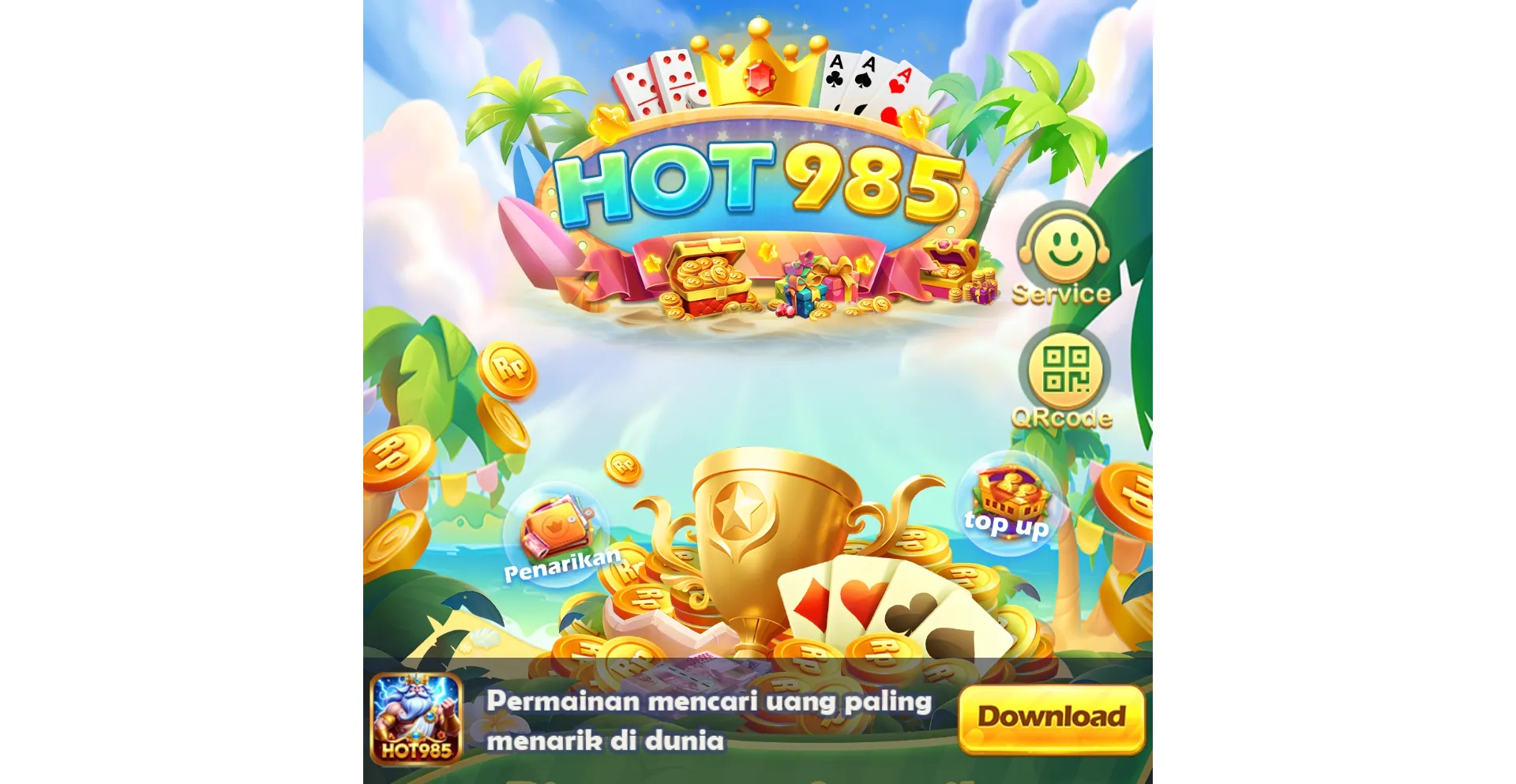 Website screenshot of Hot985.com