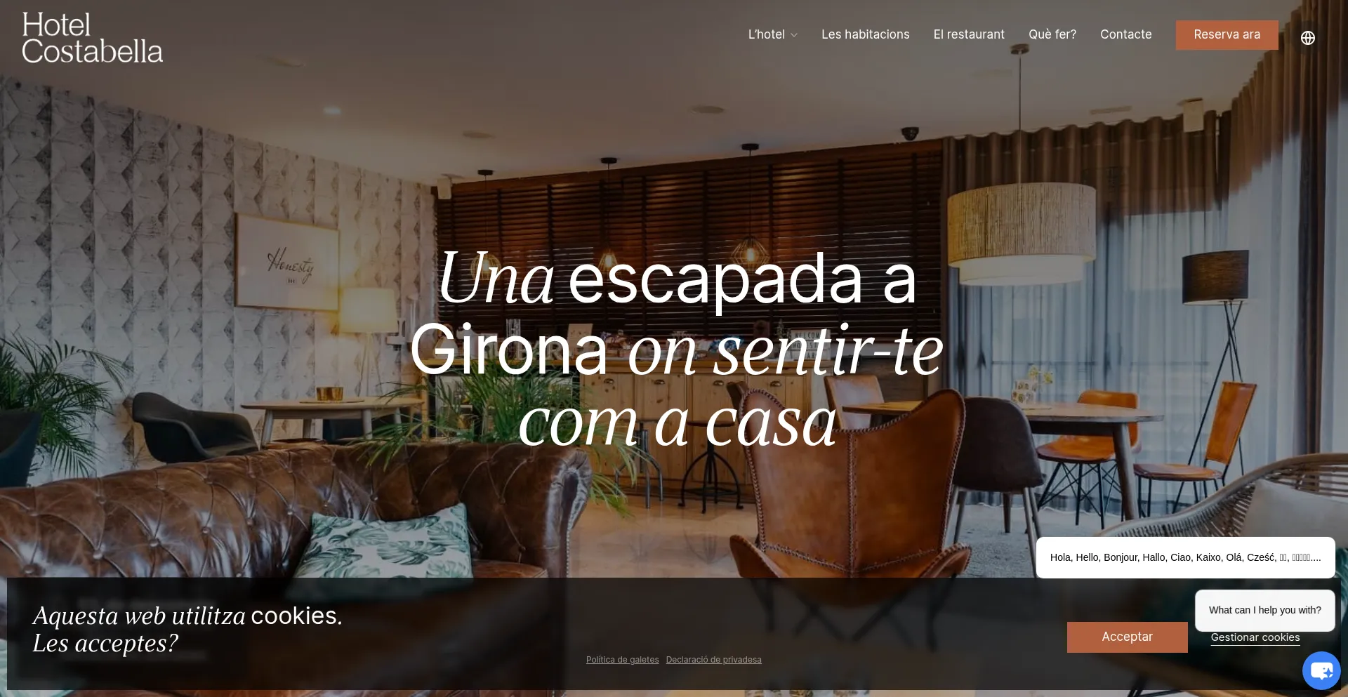 Website screenshot of Hotelcostabella.com