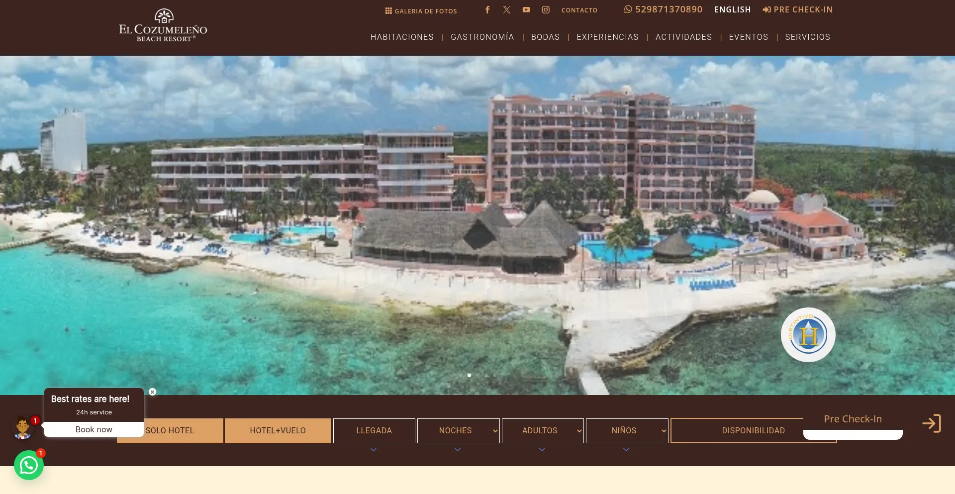 Hotelcoz.com Screenshot