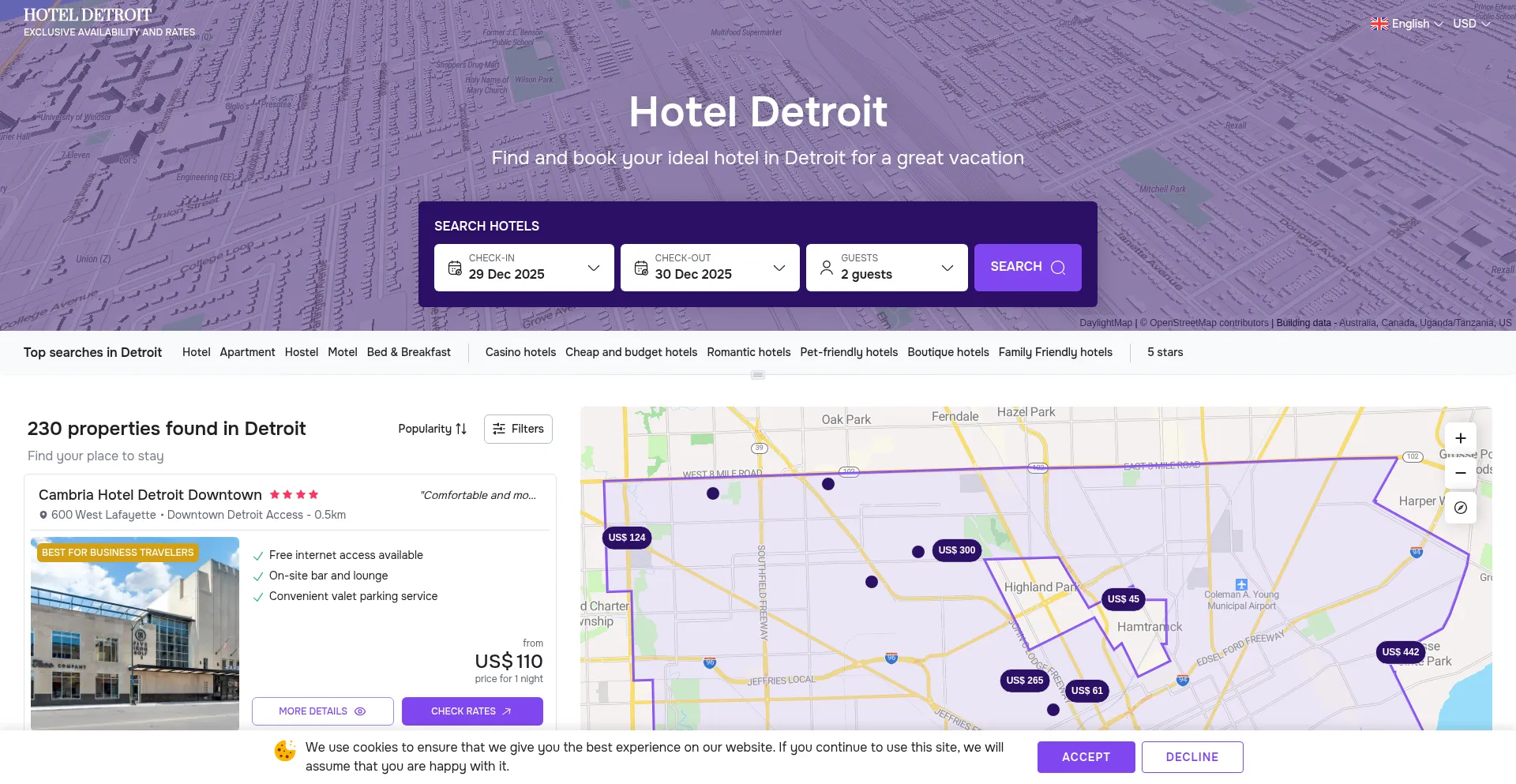 Hoteldetroit.net
