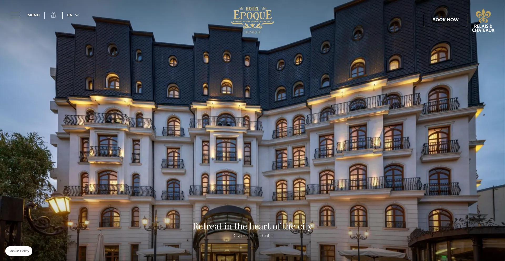 Website screenshot of Hotelepoque.ro