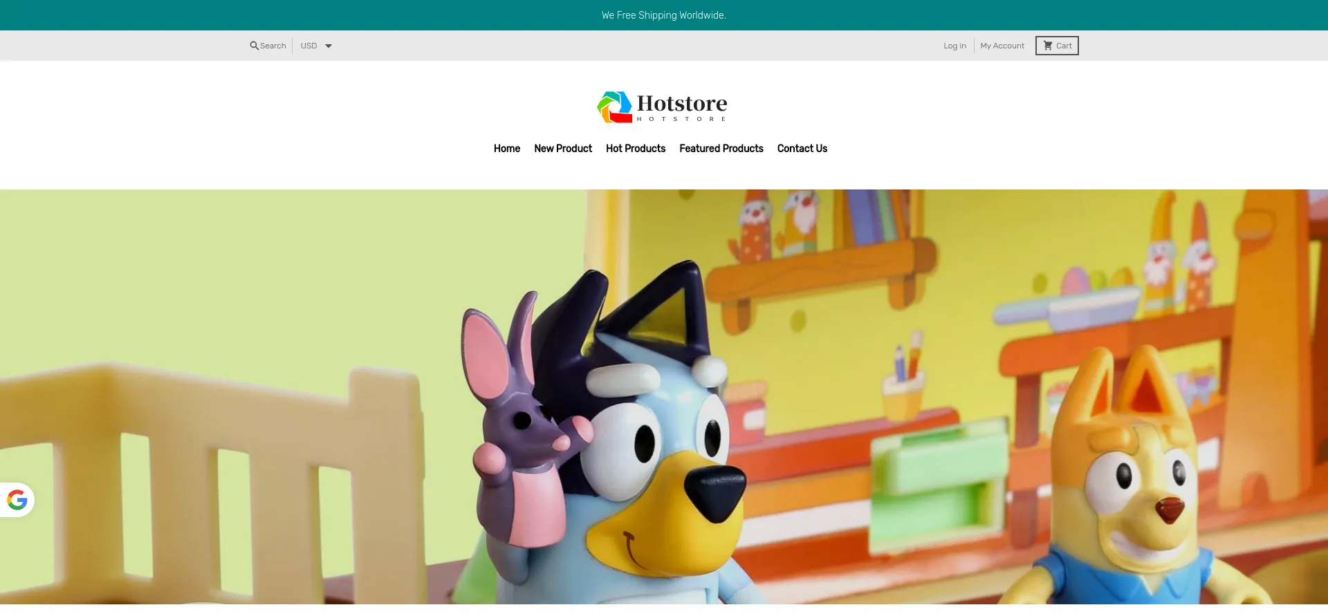 Website screenshot of Hotllystore.shop