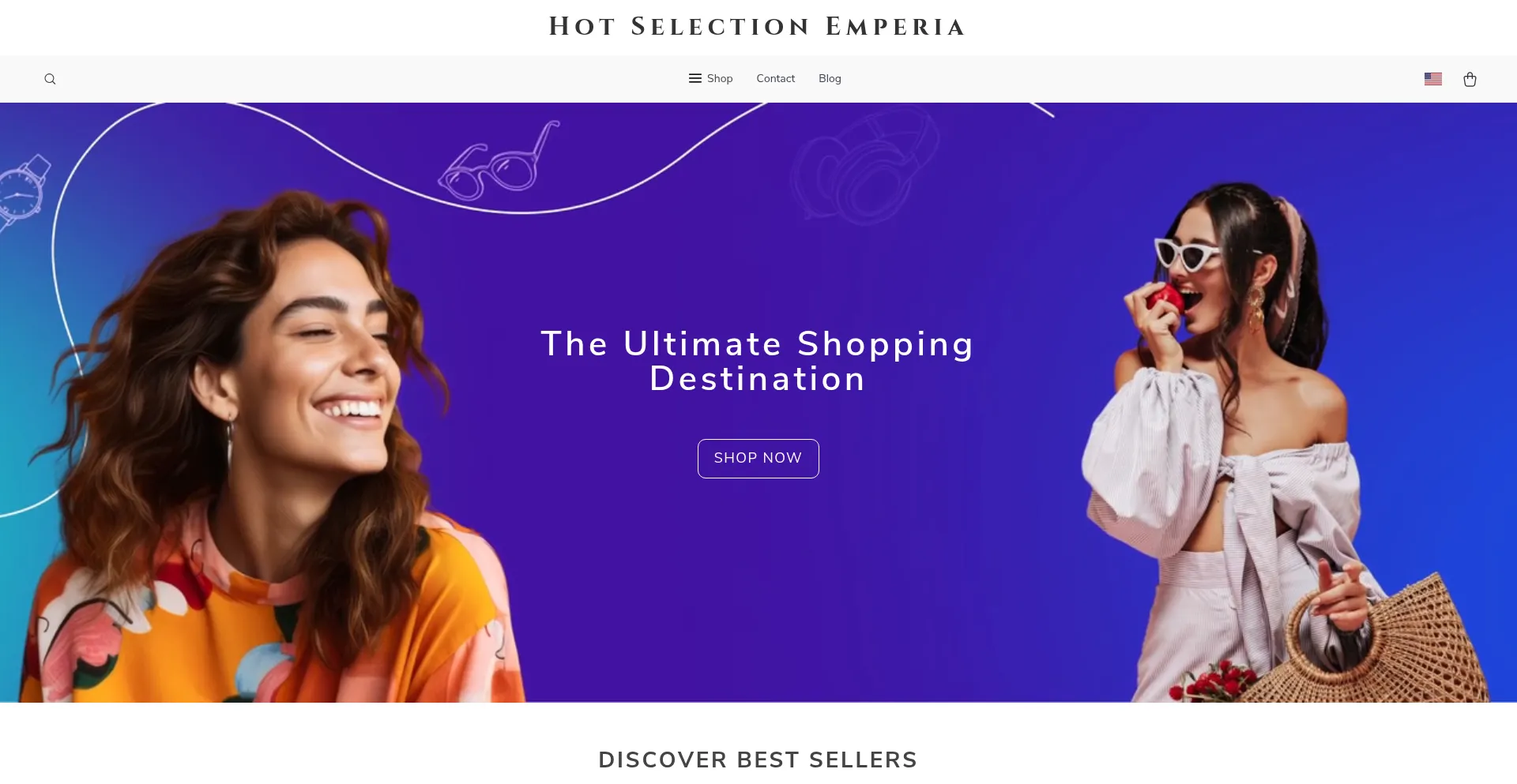 Website screenshot of Hotselectionemperia.shop