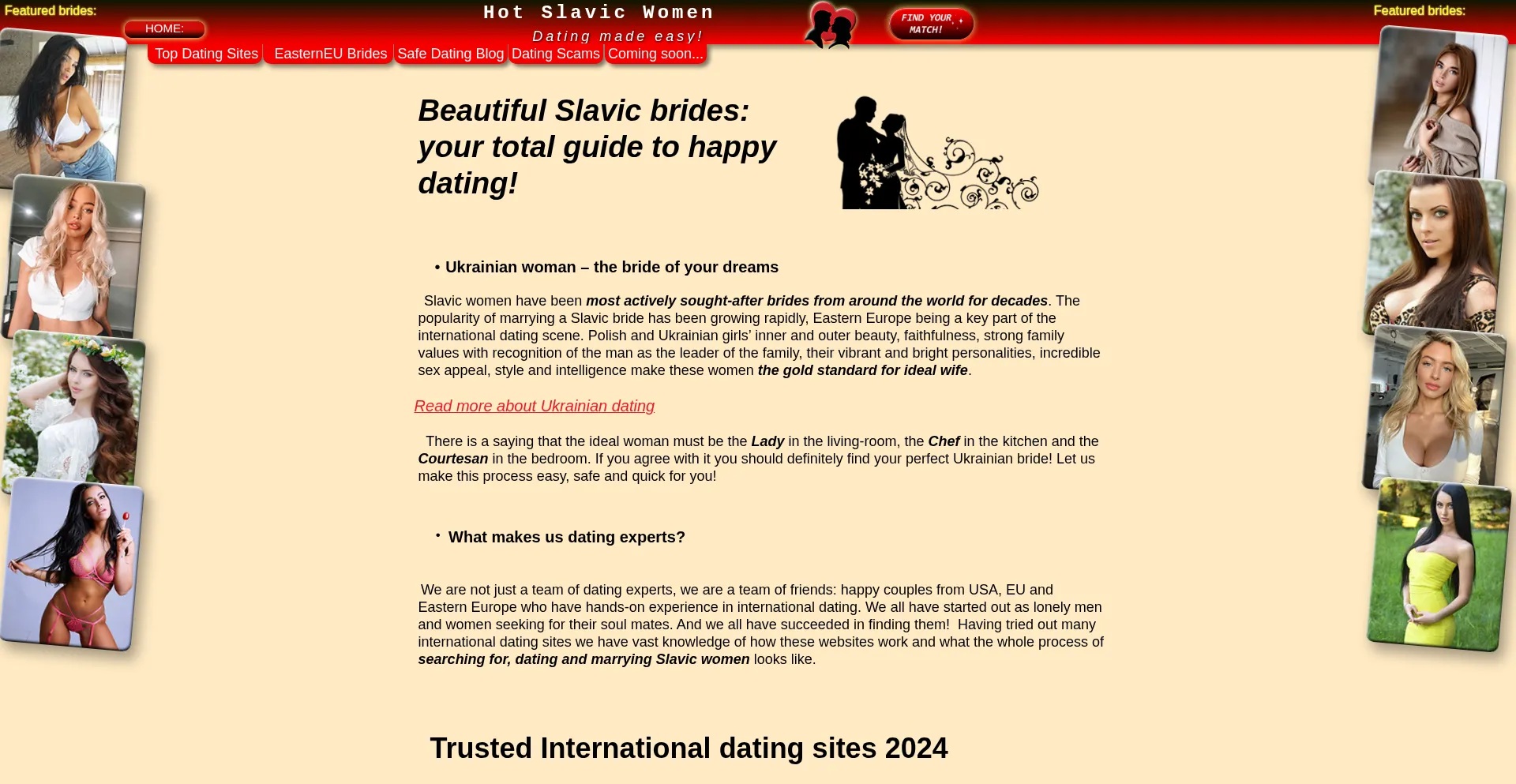 Hotslavicwomen.com Screenshot