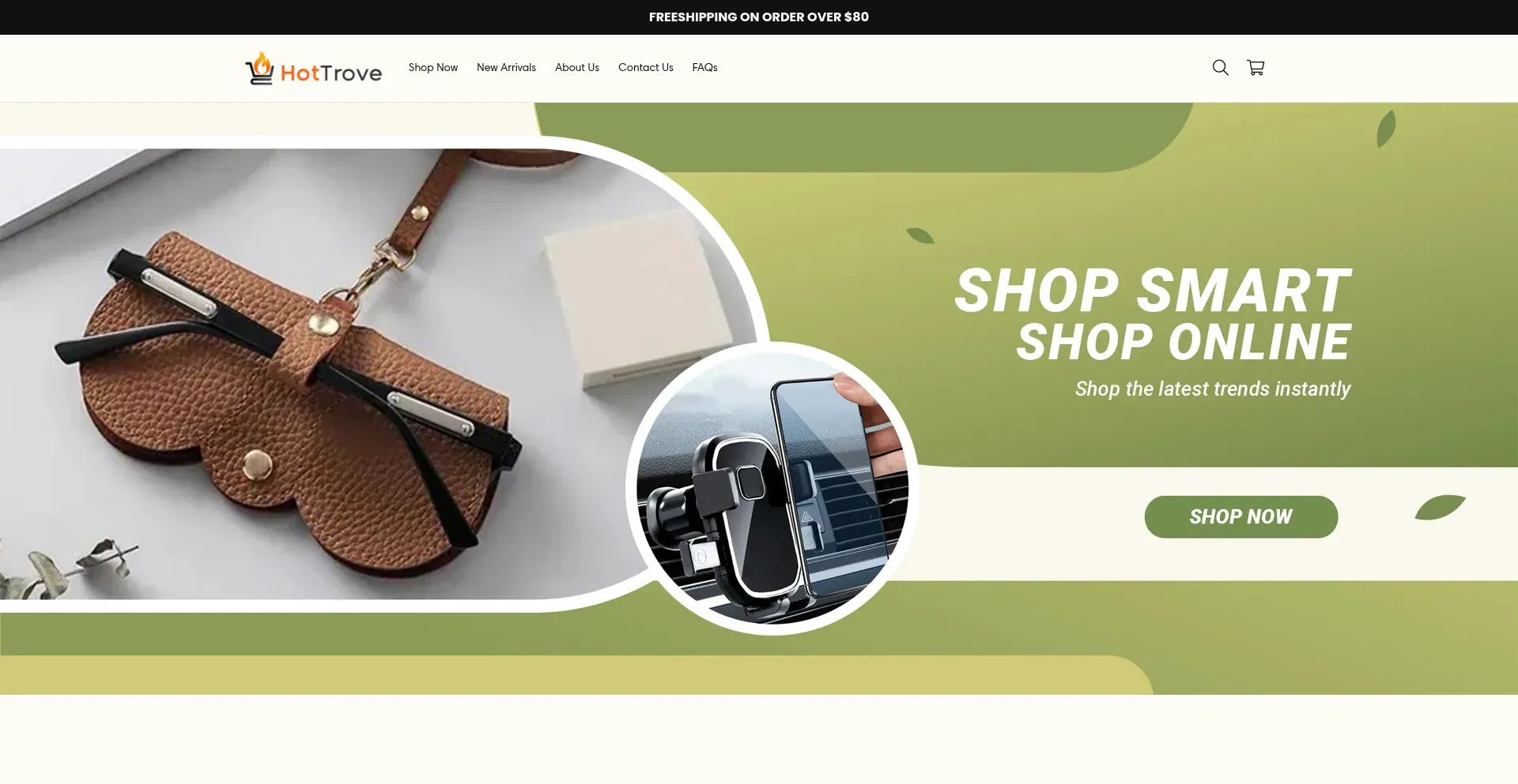Website screenshot of Hottrove.com