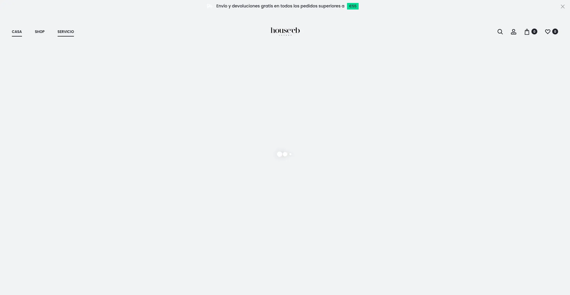 Website screenshot of Houseofcb.es
