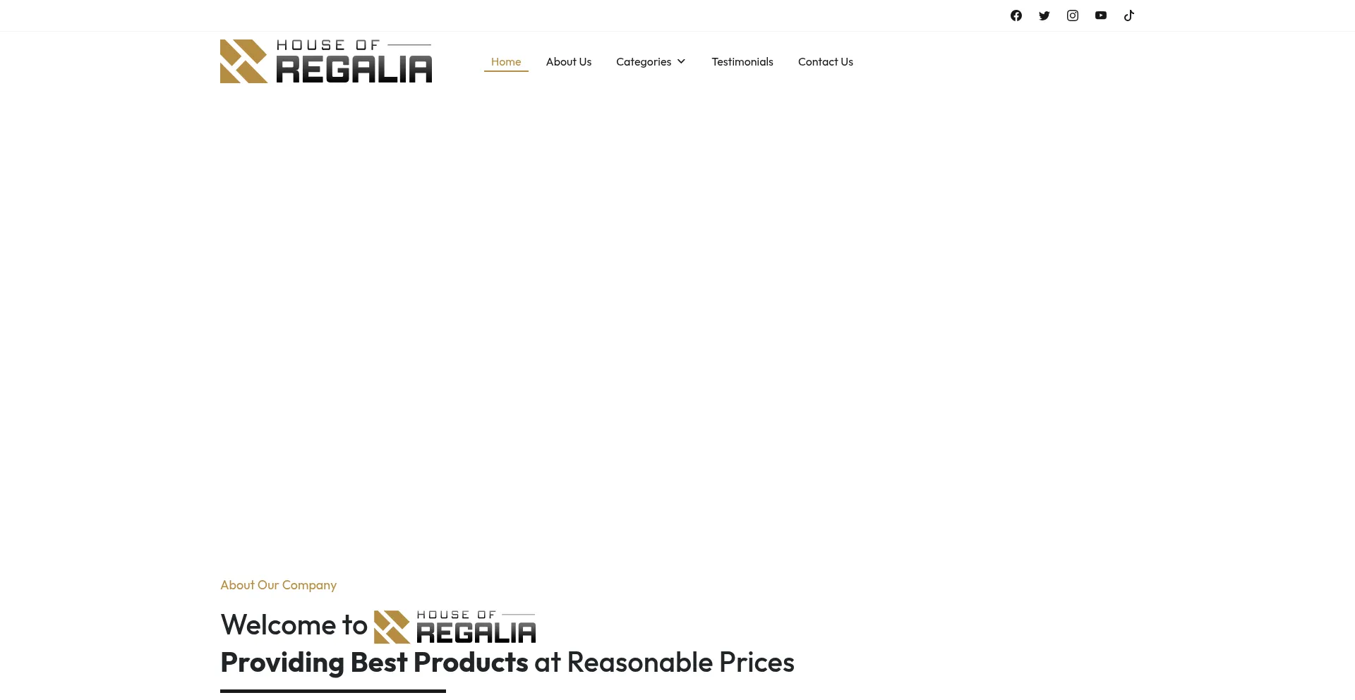 Houseofregalias.com Screenshot