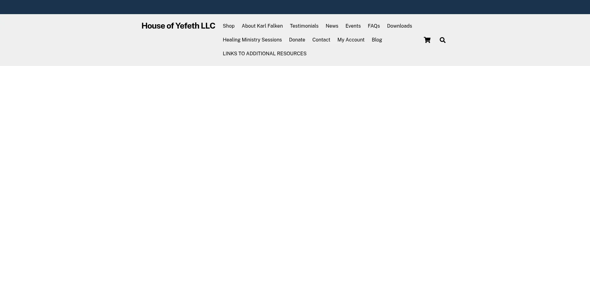Website screenshot of Houseofyefeth.com
