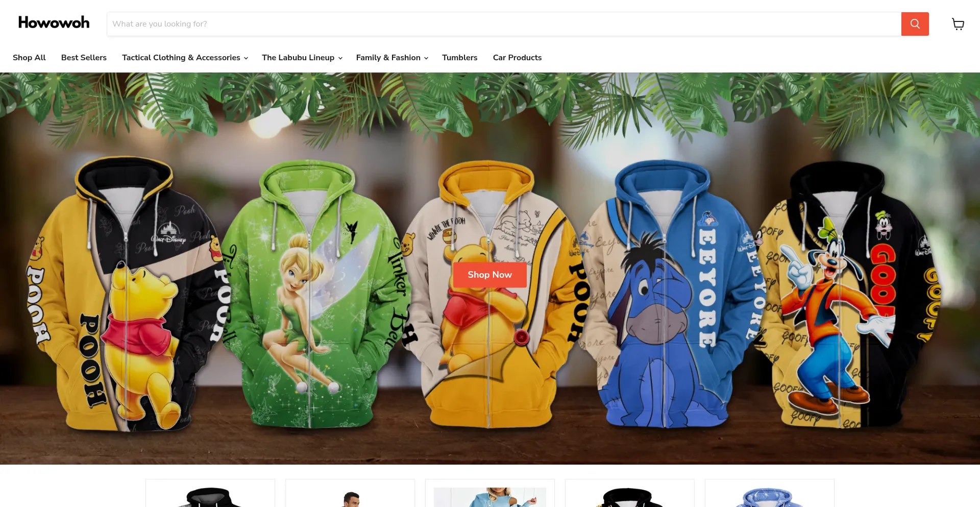 Website screenshot of Howowoh.com