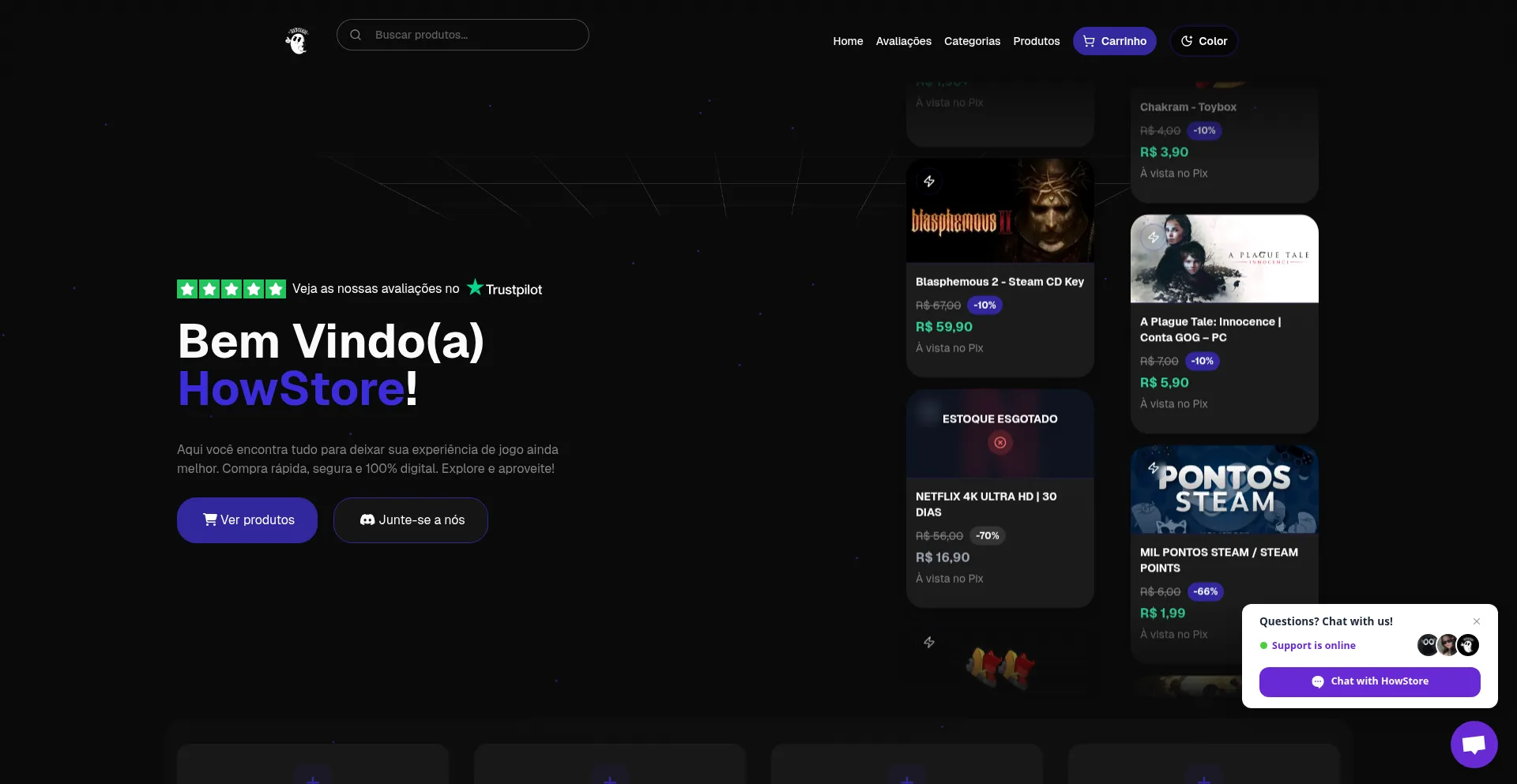 Howstore.gg Screenshot